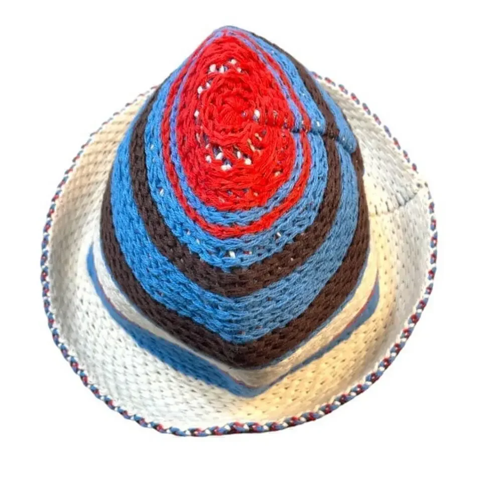 Urban Outfitters Kelly Striped Crochet Bucket Hat Women's NEW